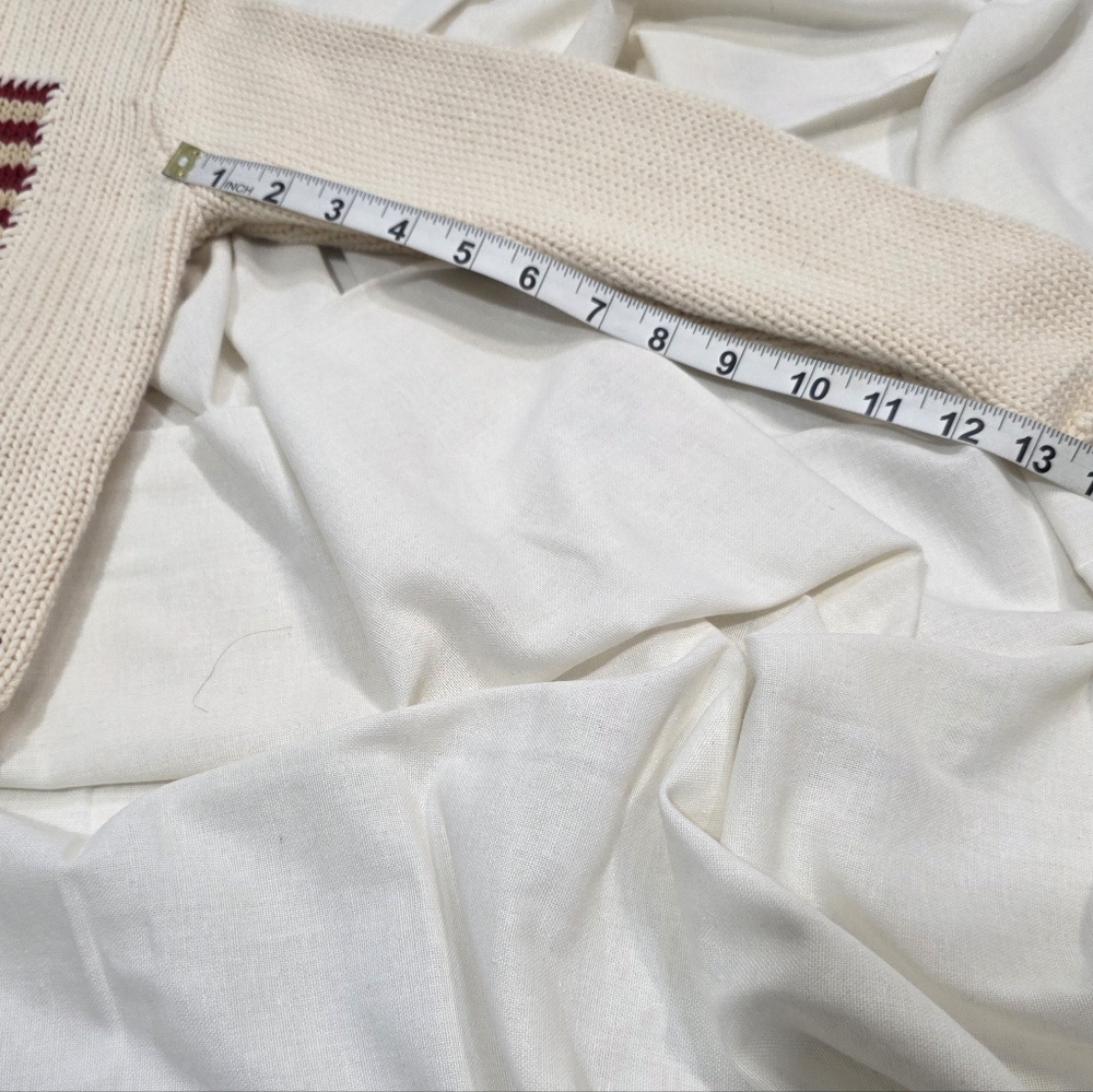 Vintage Ralph Lauren American Flag Cotton Sweater Made in Japan Unisex 4/5 - Picture 10 of 13